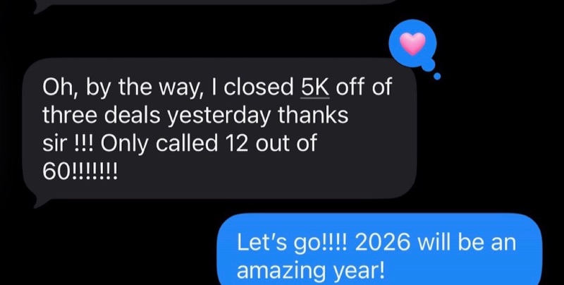 Real G.O.A.T. Leads agent win — leaderboard post, SMS, or policy issued