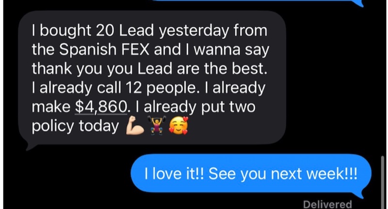 Real G.O.A.T. Leads agent win — leaderboard post, SMS, or policy issued