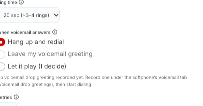 GOAT Connect Dial Leads window with Automated Dialing switched on.